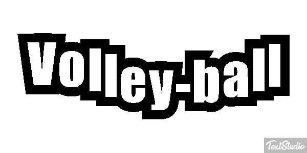 Volley-ball Effetto testo