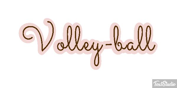 Volley-ball Effetto testo