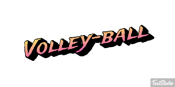 Volley-ball Effetto testo