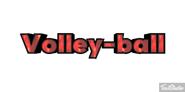 Volley-ball Effetto testo