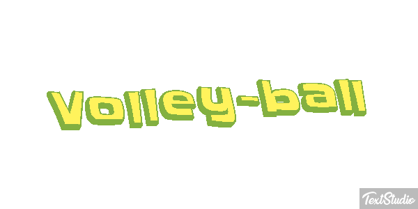 Volley-ball Effetto testo