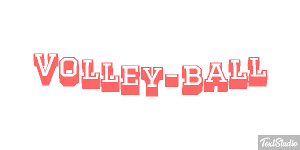 Volley-ball Effetto testo