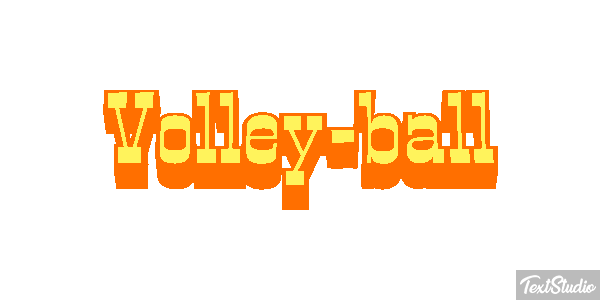 Volley-ball Effetto testo