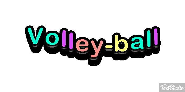 Volley-ball Effetto testo