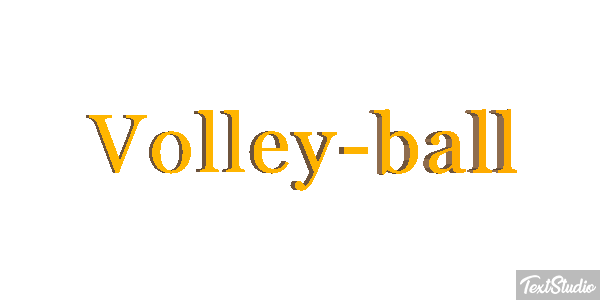 Volley-ball Effetto testo