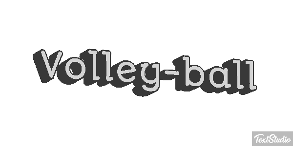 Volley-ball Effetto testo