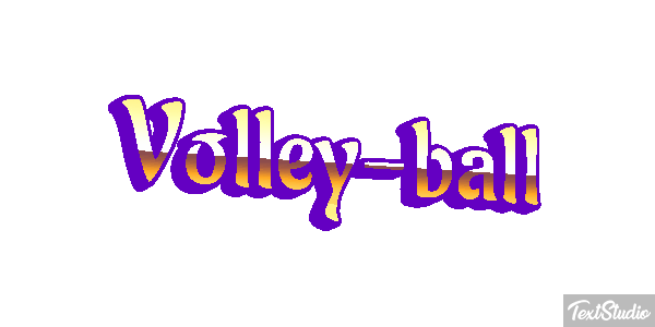 Volley-ball Effetto testo