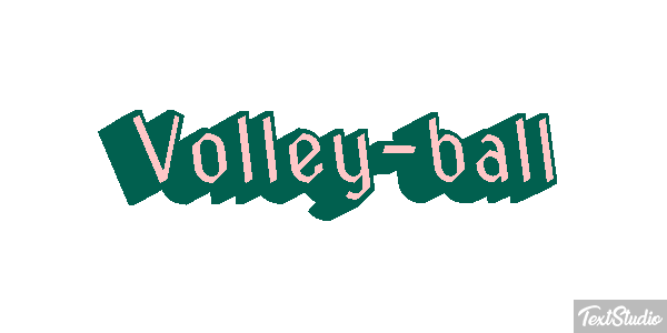 Volley-ball Effetto testo