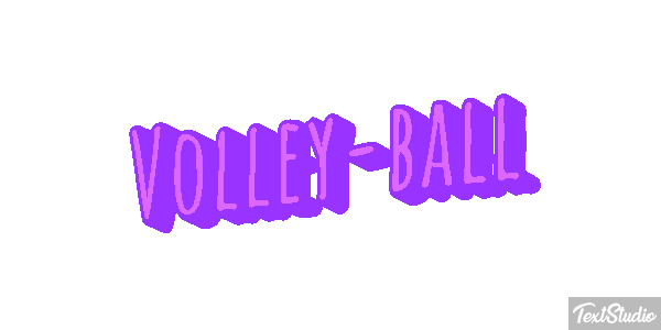 Volley-ball Effetto testo