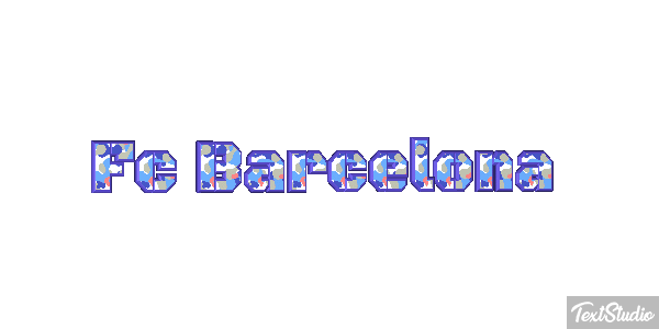 Fc Barcelona Texteffekt