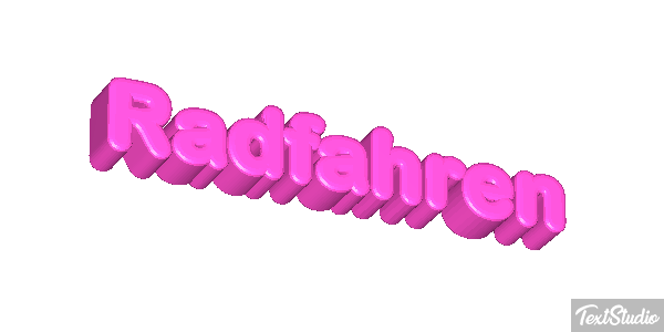 Radfahren Texteffekt