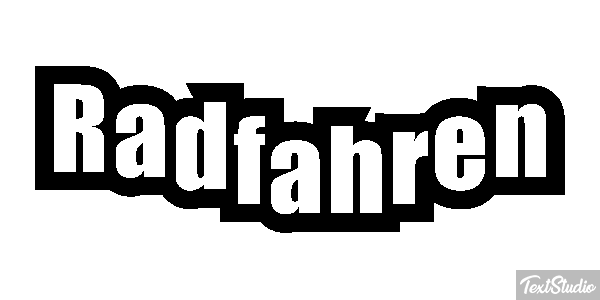 Radfahren Texteffekt