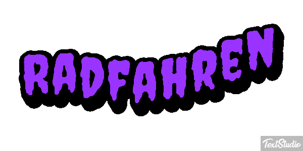 Radfahren Texteffekt