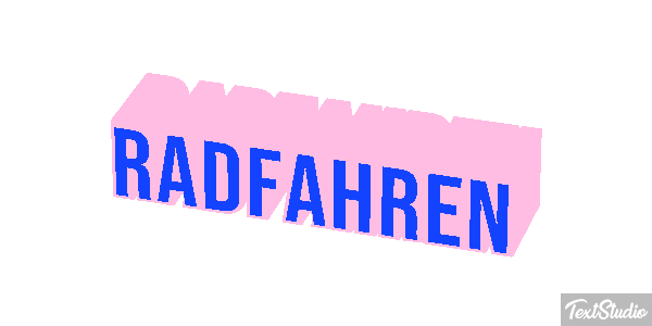 Radfahren Texteffekt