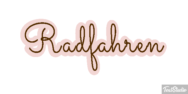 Radfahren Texteffekt