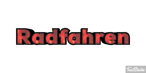 Radfahren Texteffekt