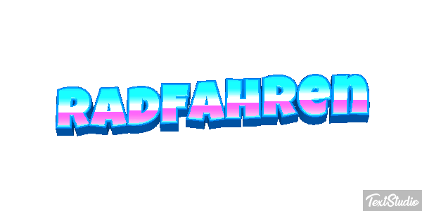 Radfahren Texteffekt