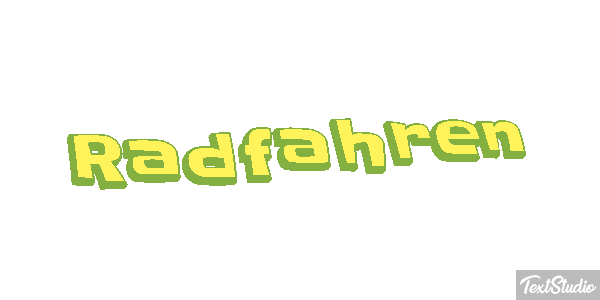Radfahren Texteffekt