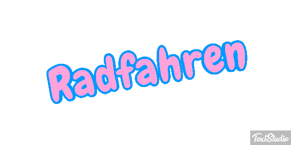 Radfahren Texteffekt