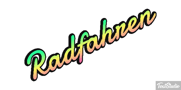 Radfahren Texteffekt
