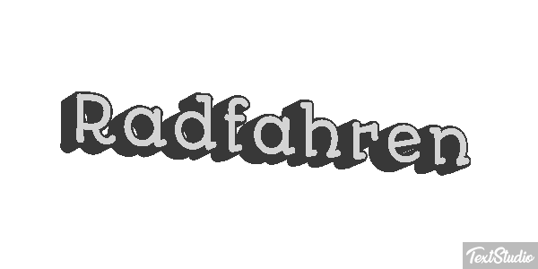 Radfahren Texteffekt