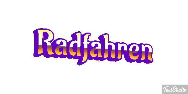 Radfahren Texteffekt