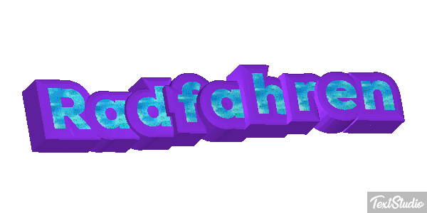 Radfahren Texteffekt