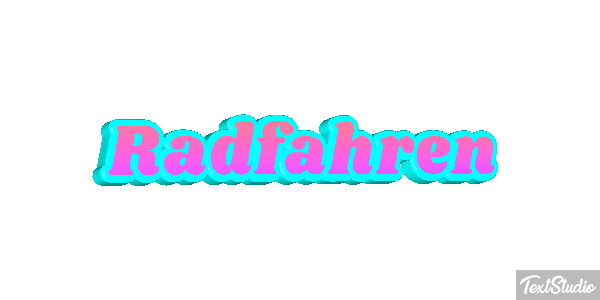 Radfahren Texteffekt