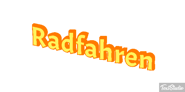 Radfahren Texteffekt