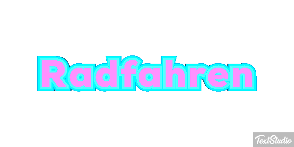 Radfahren Texteffekt
