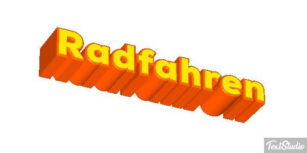 Radfahren Texteffekt