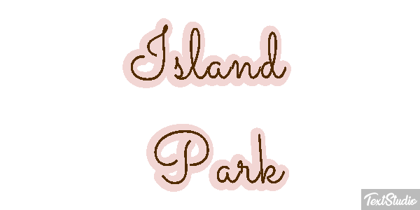 Island Park Efekt tekstowy