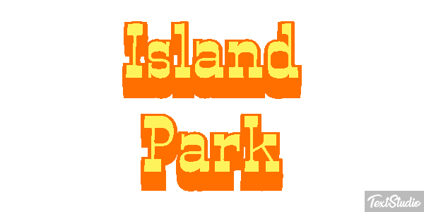 Island Park Efekt tekstowy