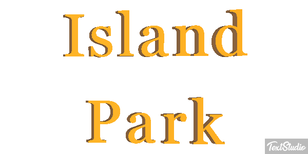 Island Park Efekt tekstowy