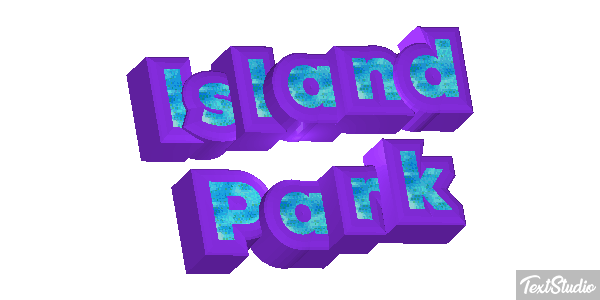 Island Park Efekt tekstowy