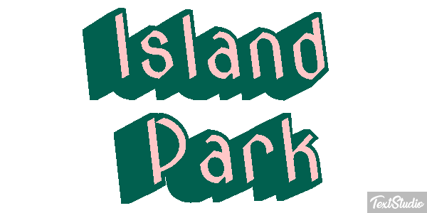 Island Park Efekt tekstowy