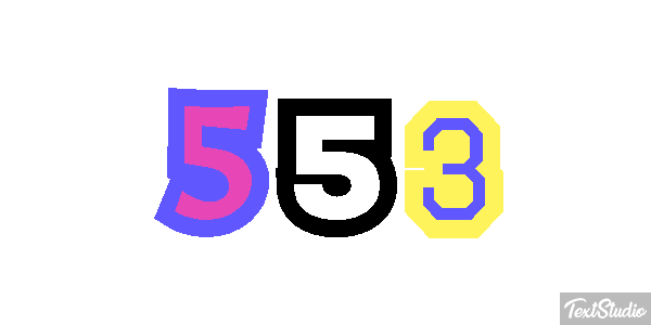 553 Текстовый эффект