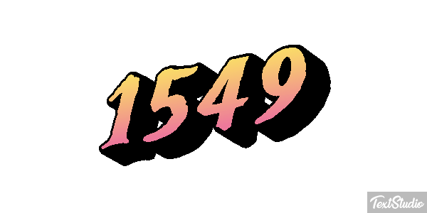1549 Tekst effect
