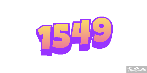 1549 Tekst effect
