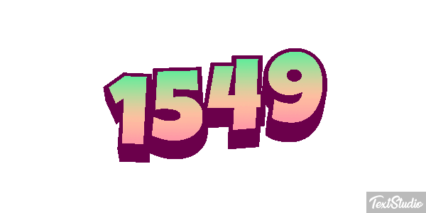 1549 Tekst effect