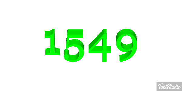 1549 Tekst effect