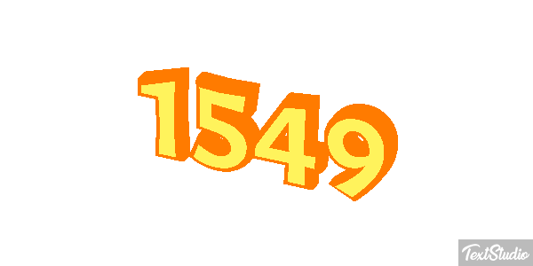 1549 Tekst effect