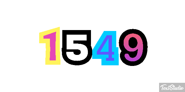 1549 Tekst effect