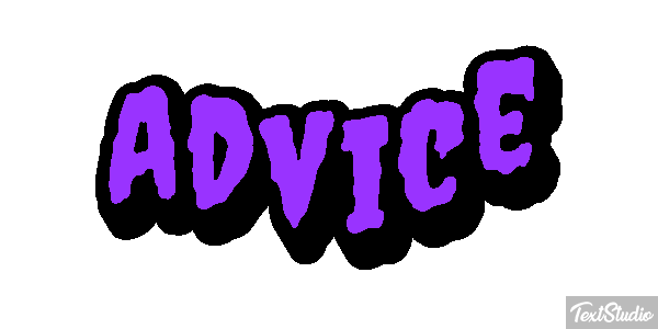 Advice Efekt tekstowy