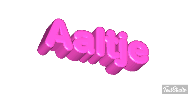 Aaltje Effet de texte