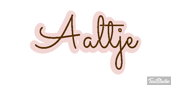 Aaltje Effet de texte
