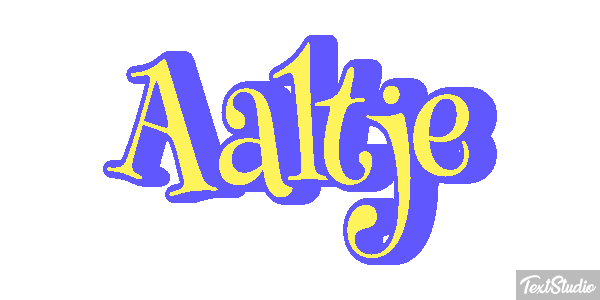 Aaltje Effet de texte