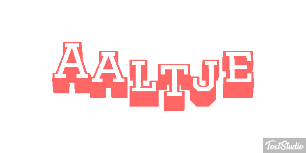 Aaltje Effet de texte