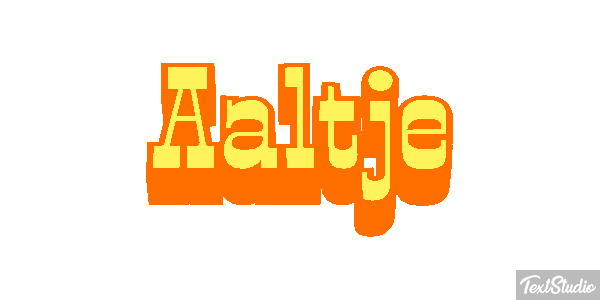 Aaltje Effet de texte