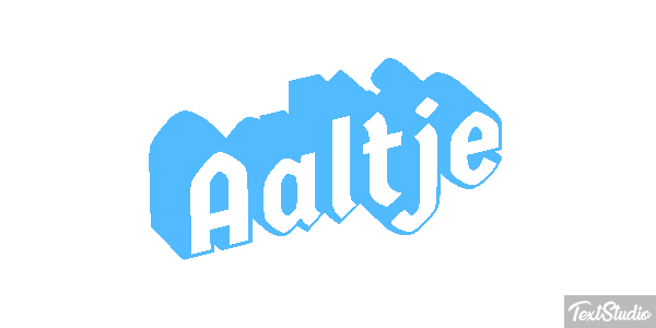 Aaltje Effet de texte